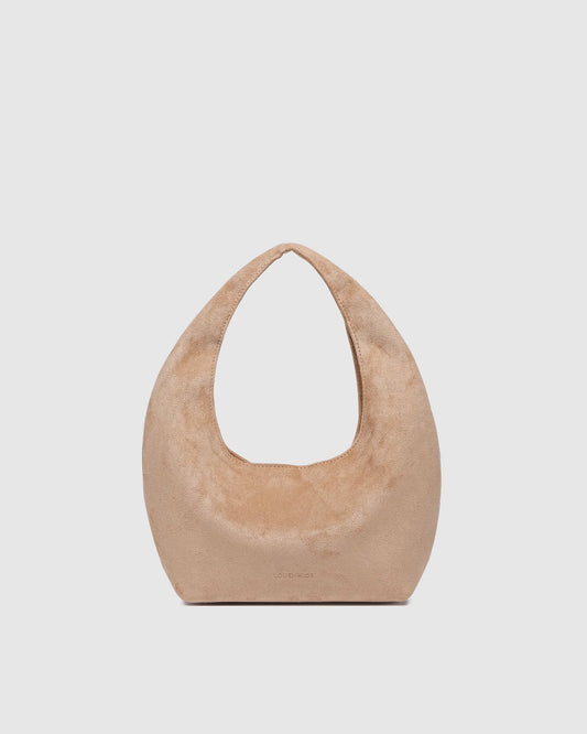 Mini Monaco Suedette Shoulder Bag - Blonde