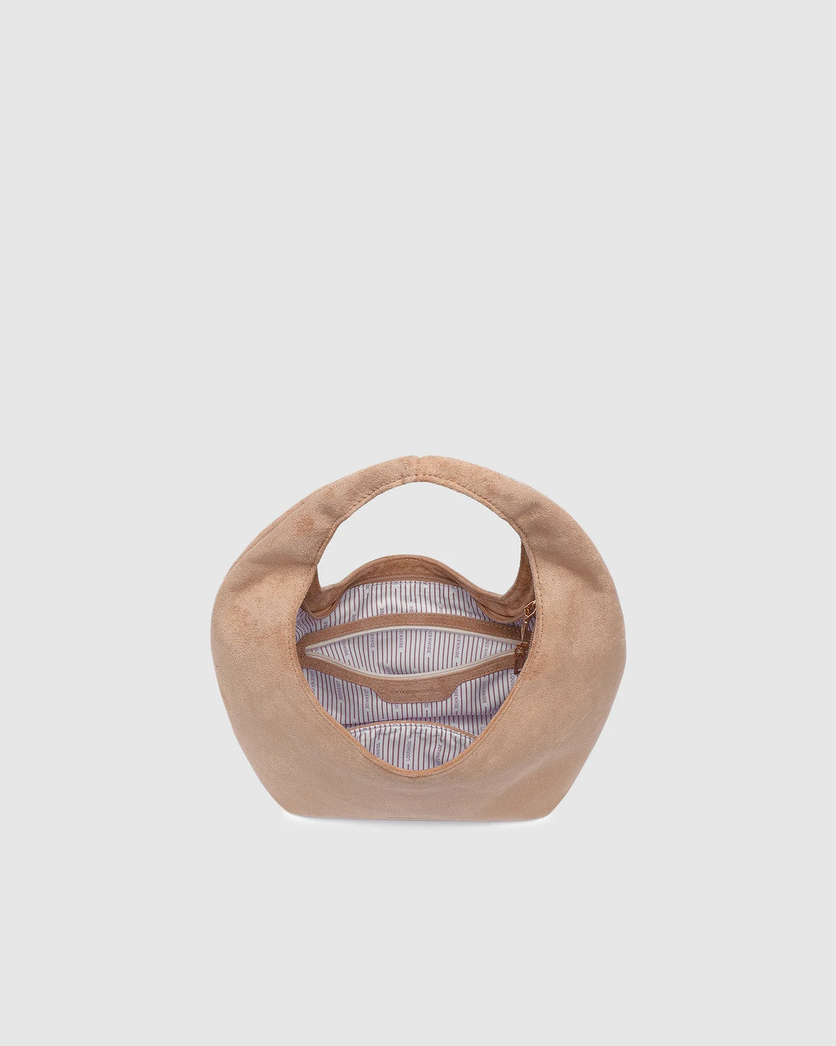 Mini Monaco Suedette Shoulder Bag - Blonde