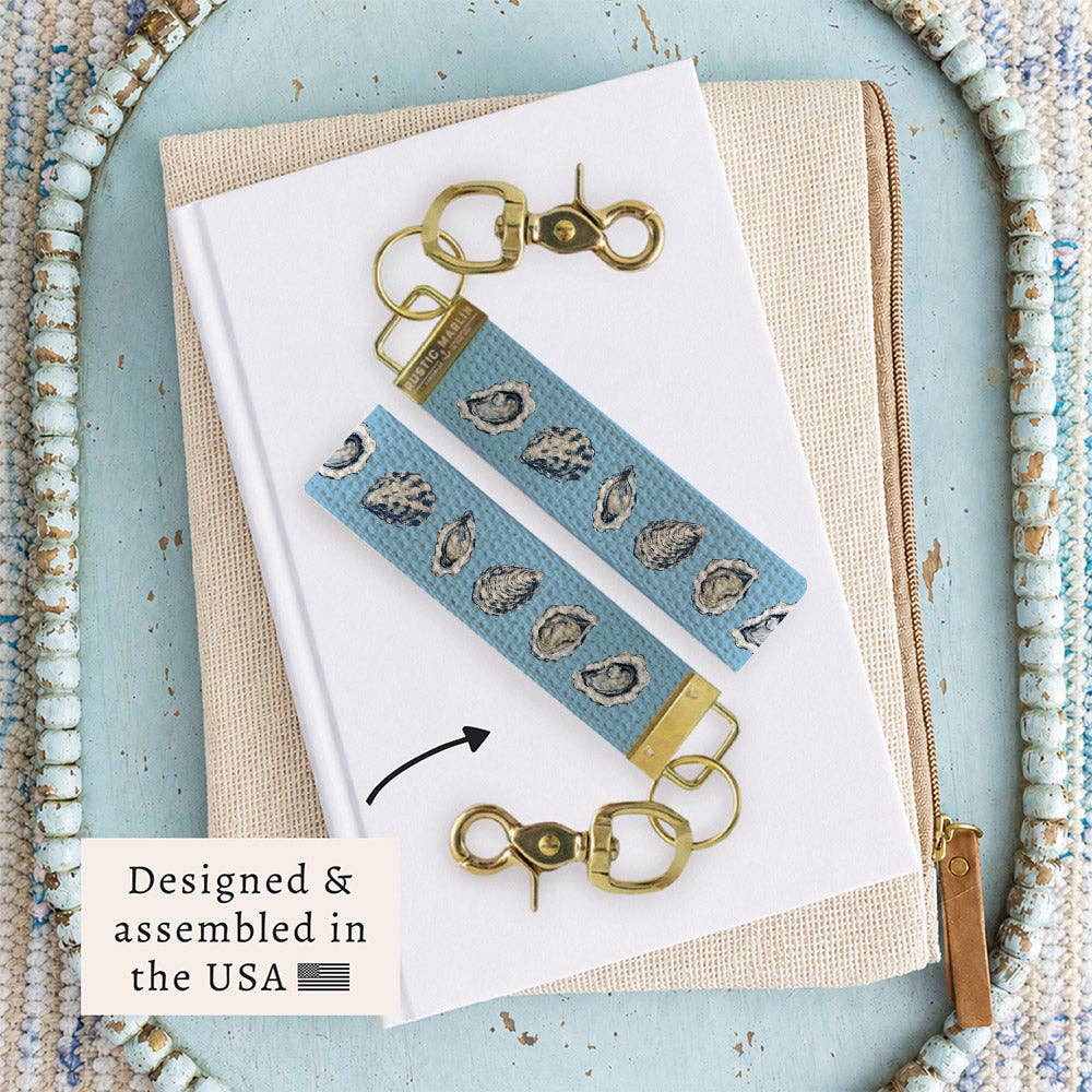 Oyster Blue Keychain