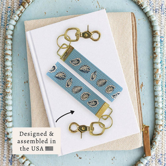 Oyster Blue Keychain