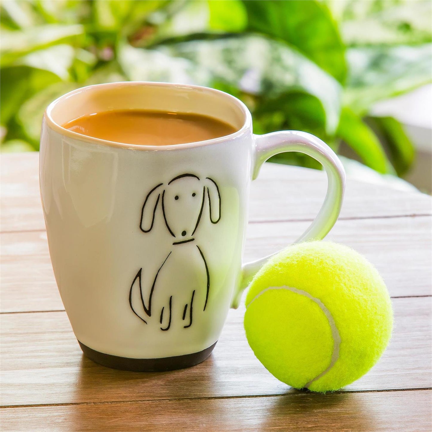 Ceramic Cup and Ball, Pet Dog, 16oz