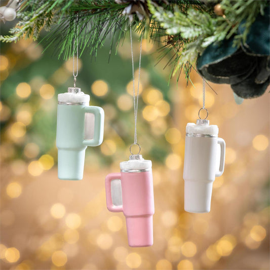 Canyon Cup Glass Ornament, 3.5"
