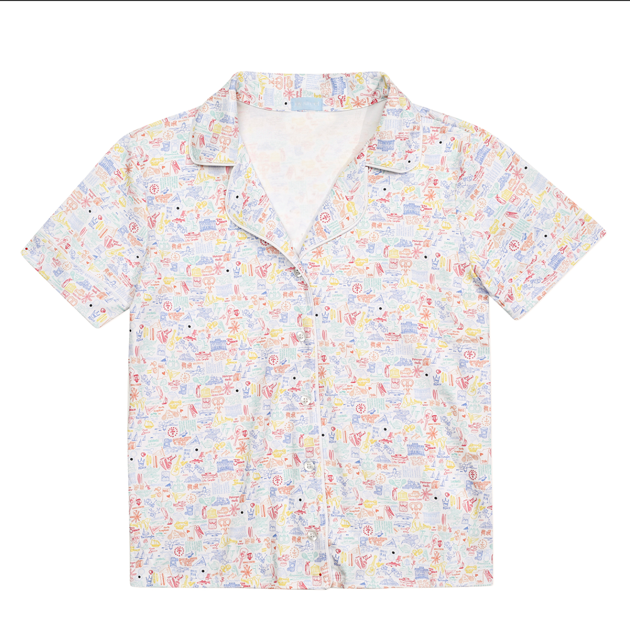 Rhode Island Women’s Button Front Short Pajama Set