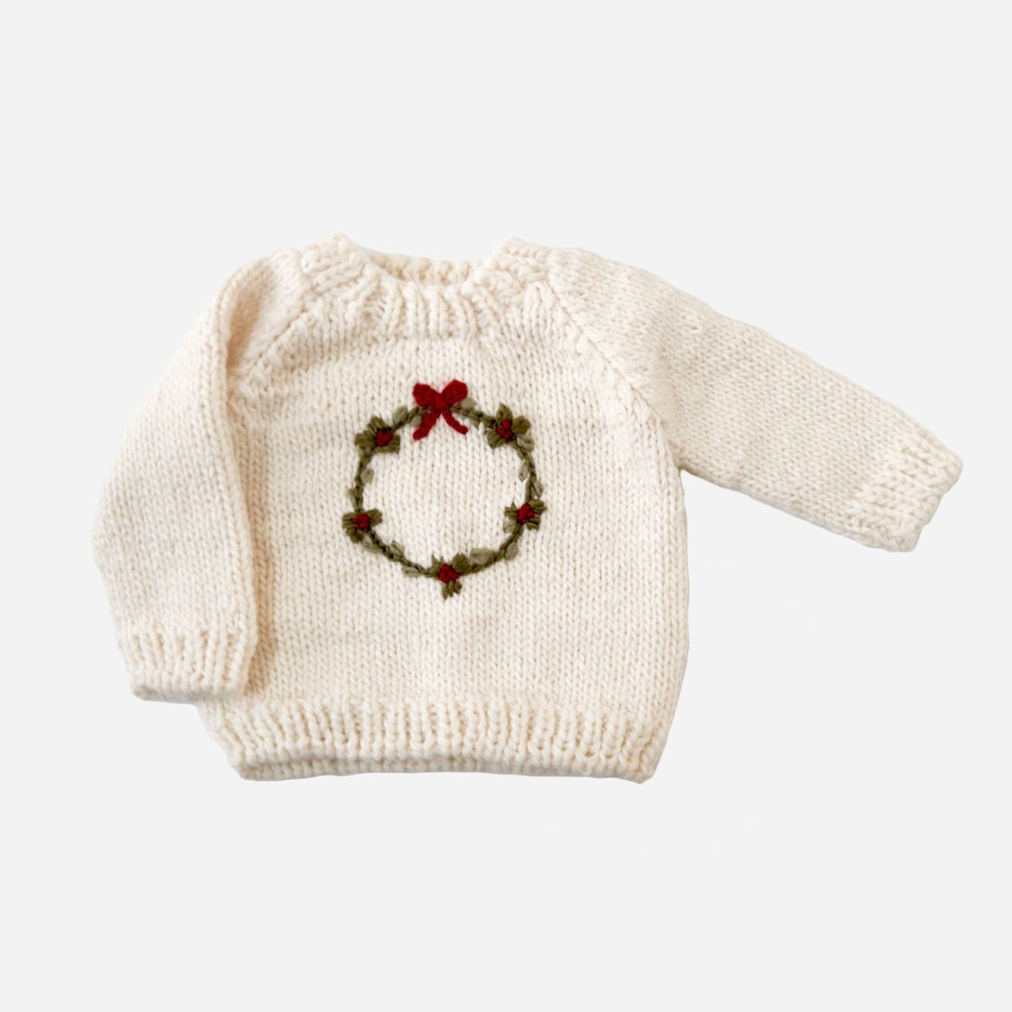 Holiday Wreath Baby Sweater