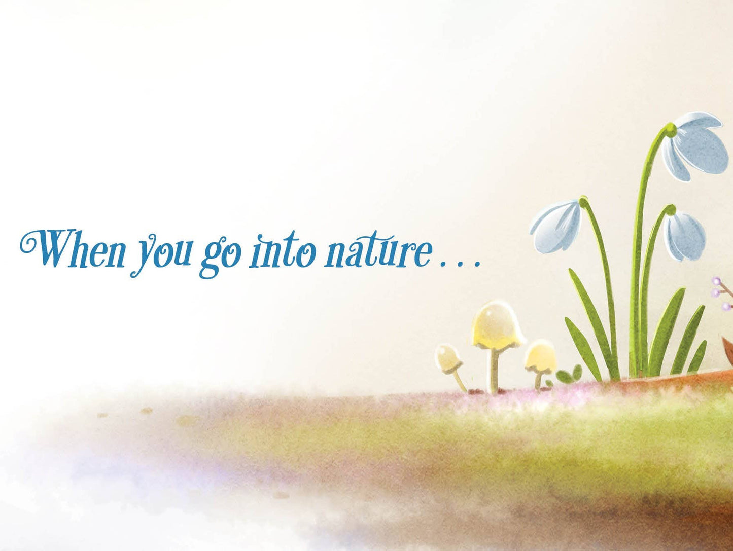 When You Go Into Nature Picture Book