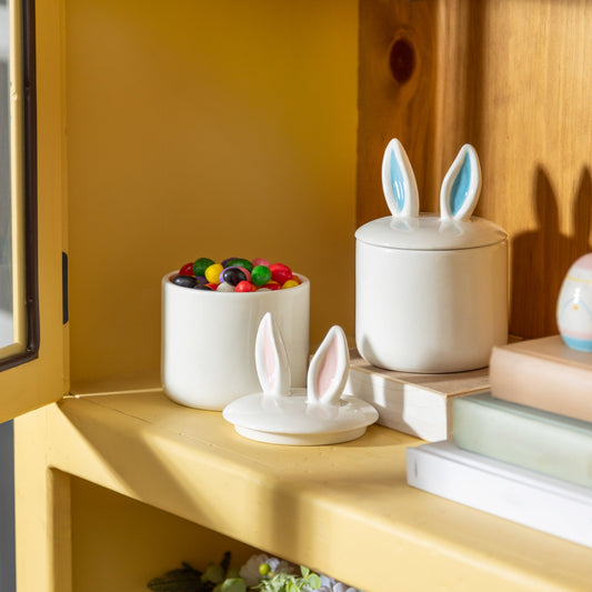 Bunny Ears Ceramic Trinket Dish