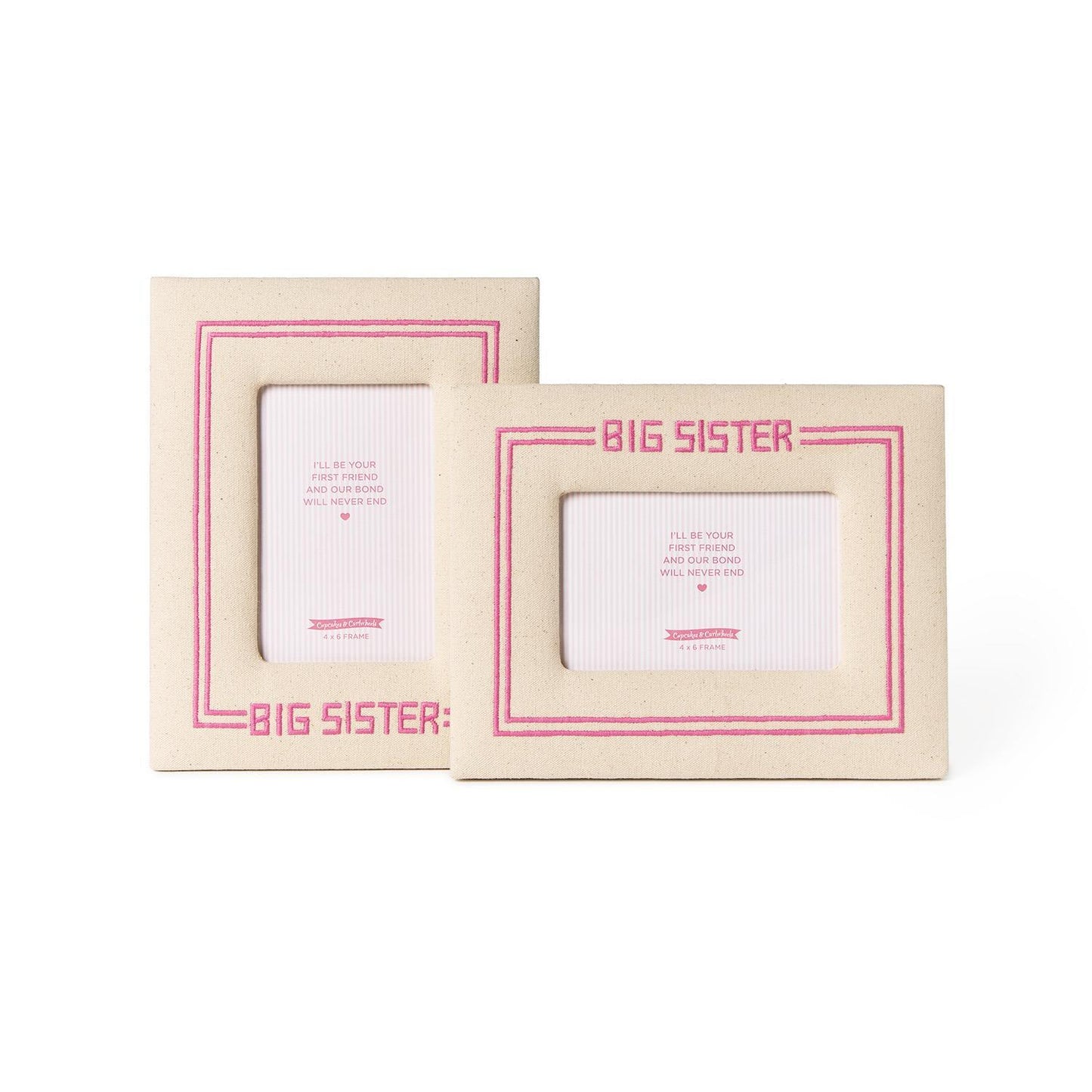 Big Sister Embroidered Frame