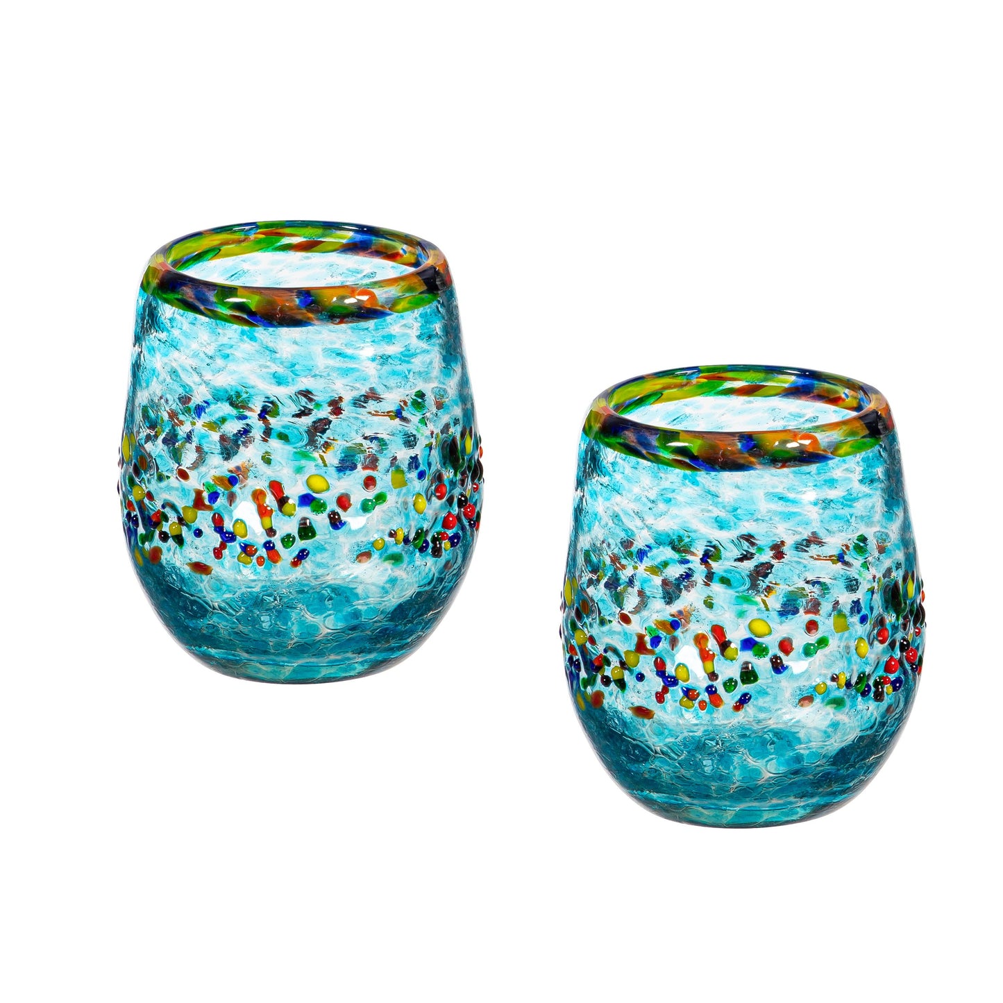 Bambeco Aqua Del Sol Stemless Glass, 14oz