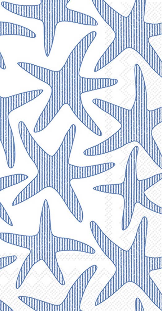 Paper Guest Towels 16 Ct Seersucker Starfish