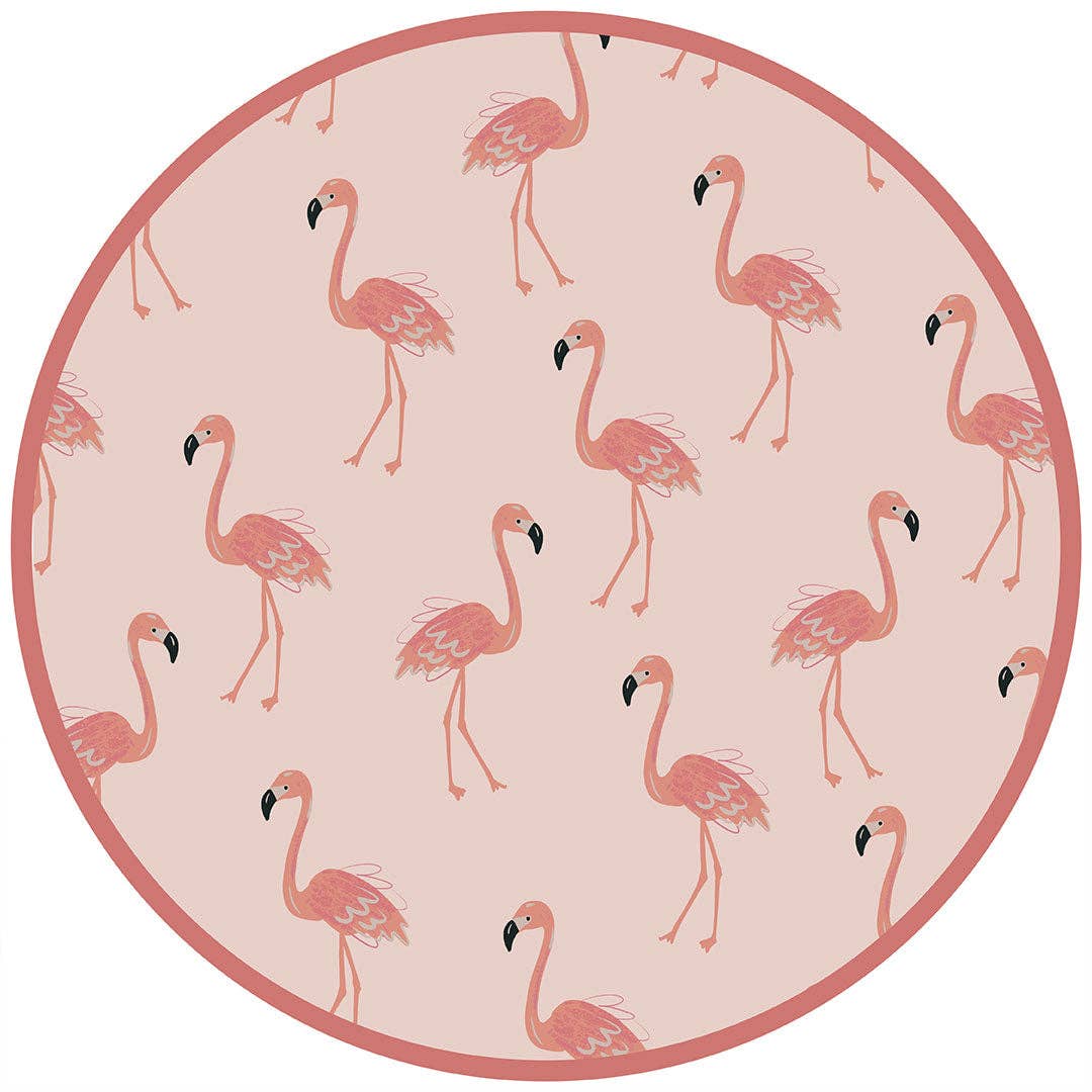 Fancy Flamingos Two-Piece Bamboo Kids Pajama Pants Set