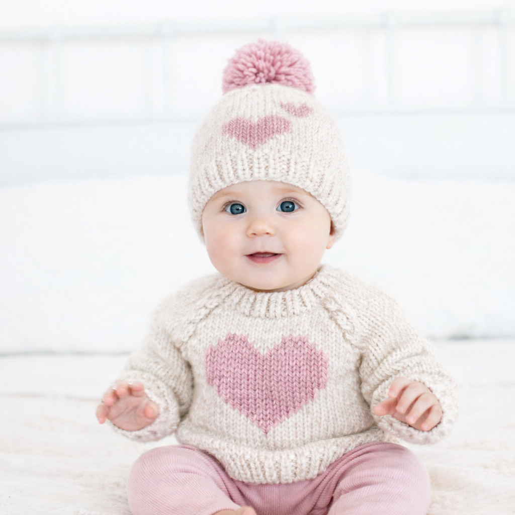 Sweetheart Crew Neck Sweater Baby & Toddler