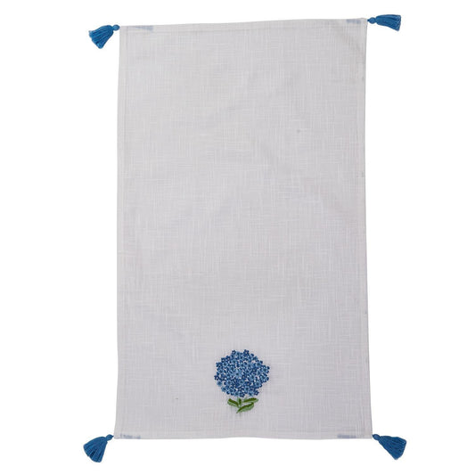 Single Hydrangea Tea Towel