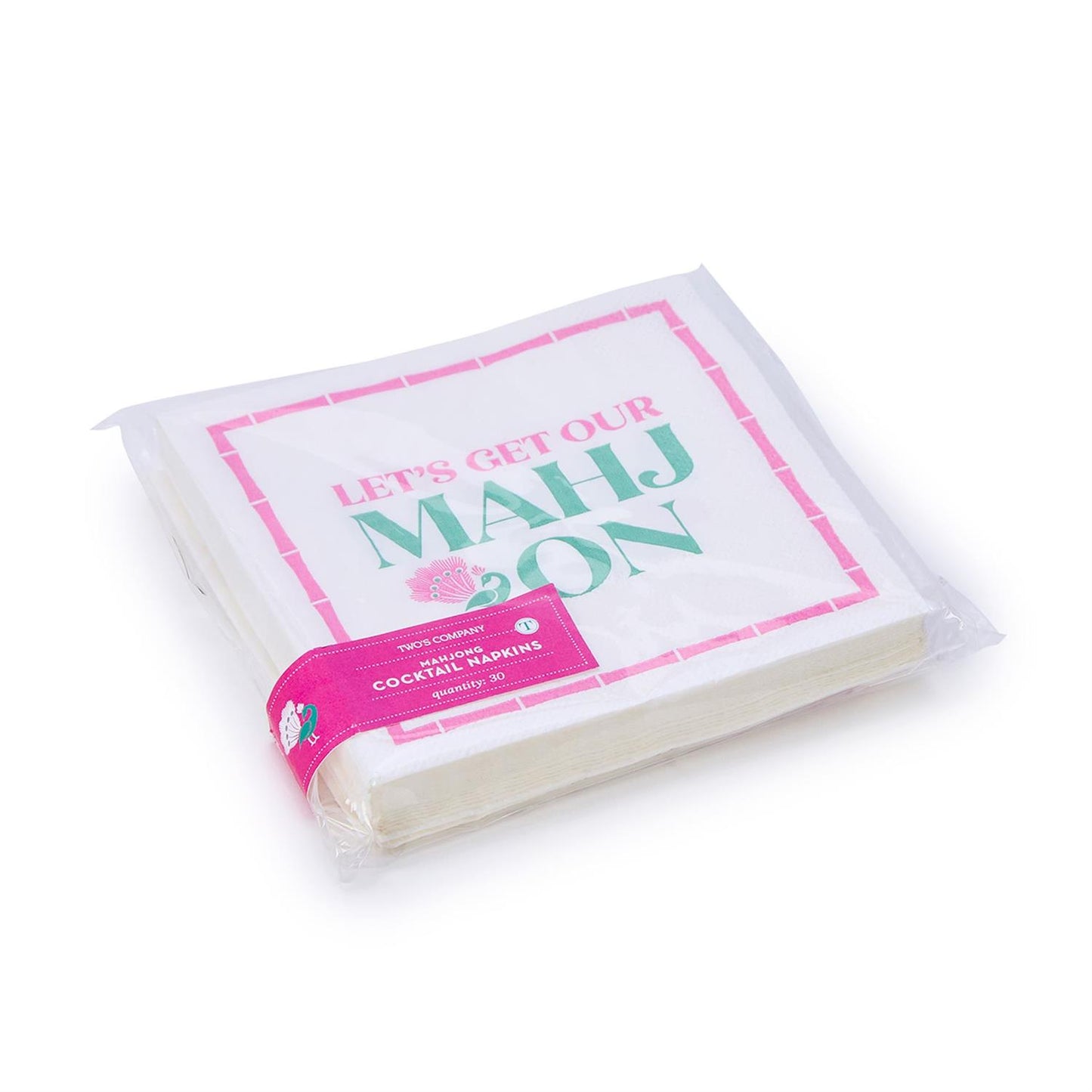 Let's Mahj On Paper Cocktail Napkin