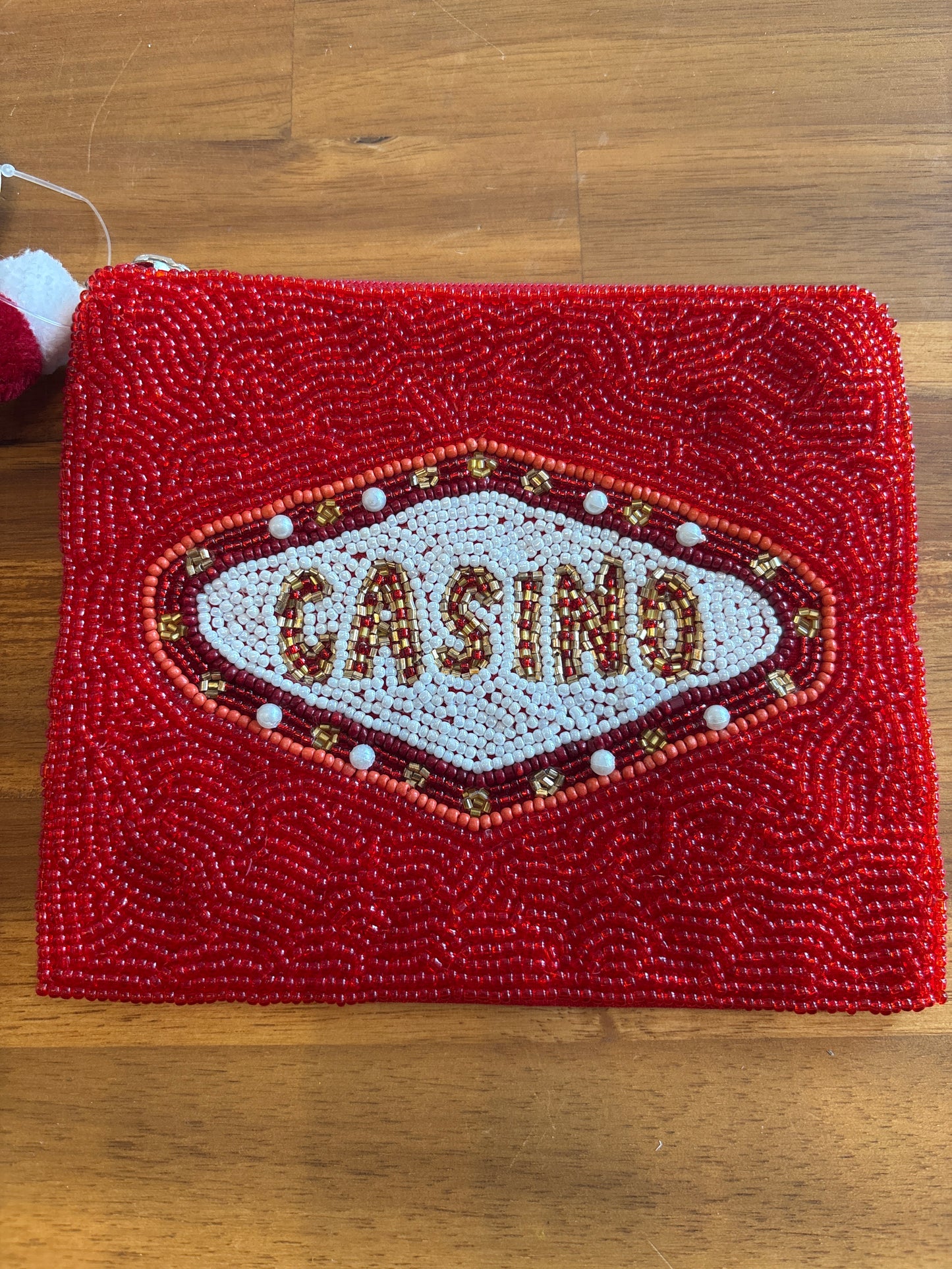Casino Beaded Coin Pouch