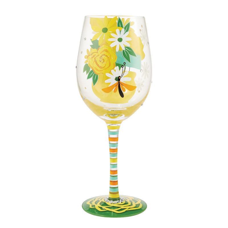 Best Friend Ever Hand Painted 15 Ounce Wine Glass