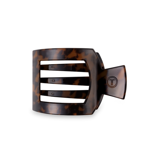 Tortoise Medium Square Flat Hair Clip