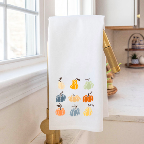 Pumpkin Patch Tea Towel