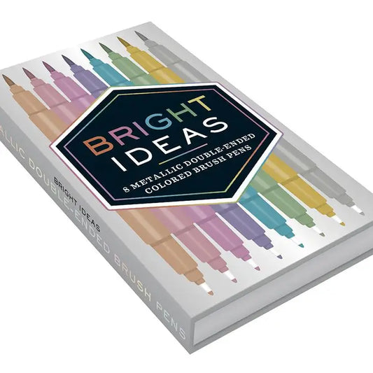 Bright Ideas Metallic Double-Ended Colored Brush Pens