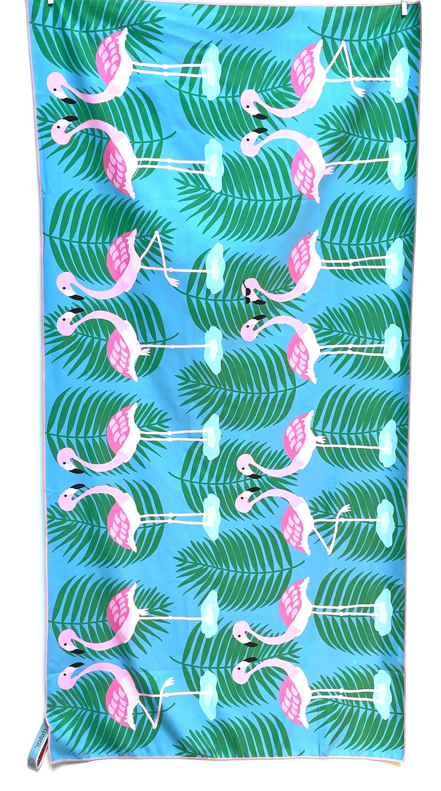 Flamingo Mingle Beach Towel