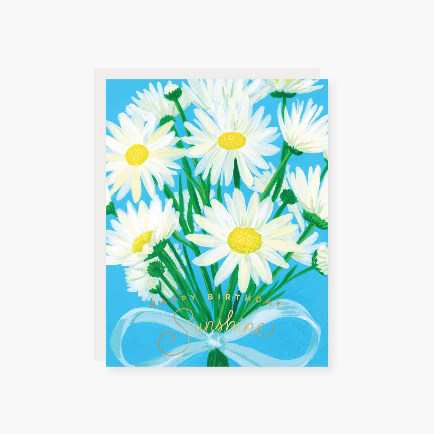 Happy Birthday Sunshine Daisy Bouquest Birthday Card