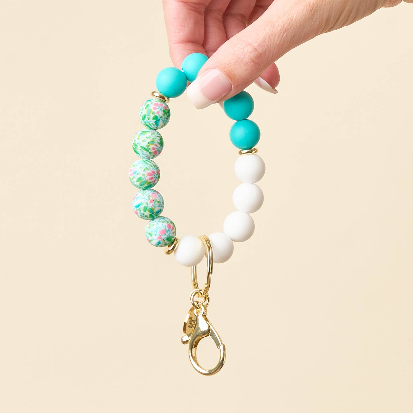 Hands-Free Keychain Wristlet-Cabana Crush