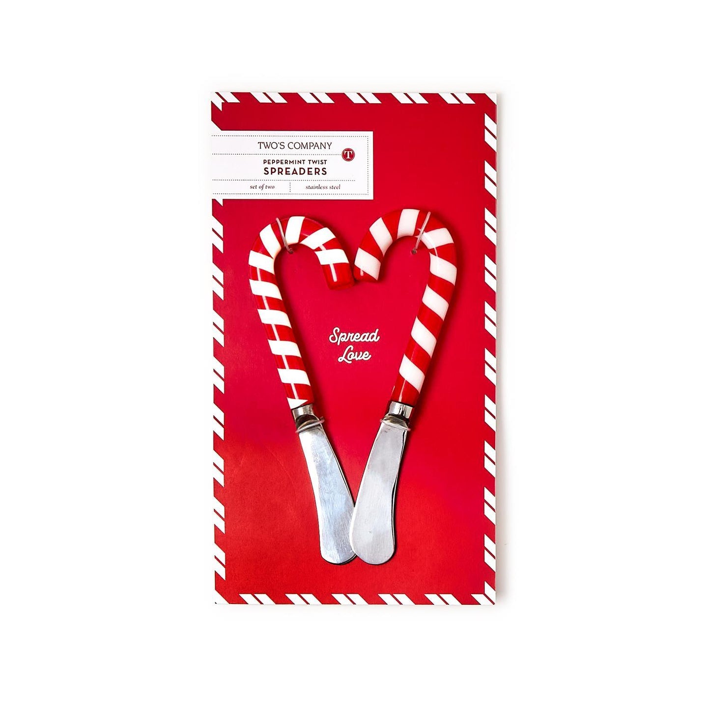 Candy Cane Spreaders on Gift Card