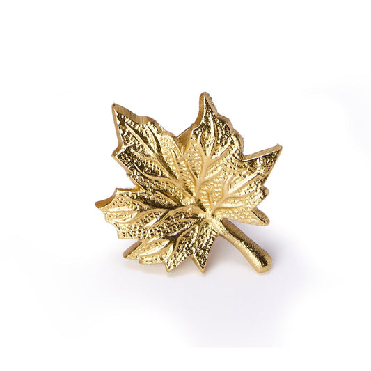 Golden Leaf Napkin Rings