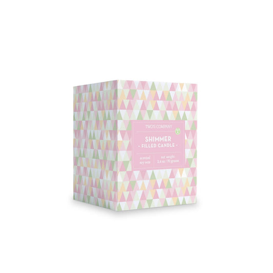 Shimmer Metallic Glass Candle