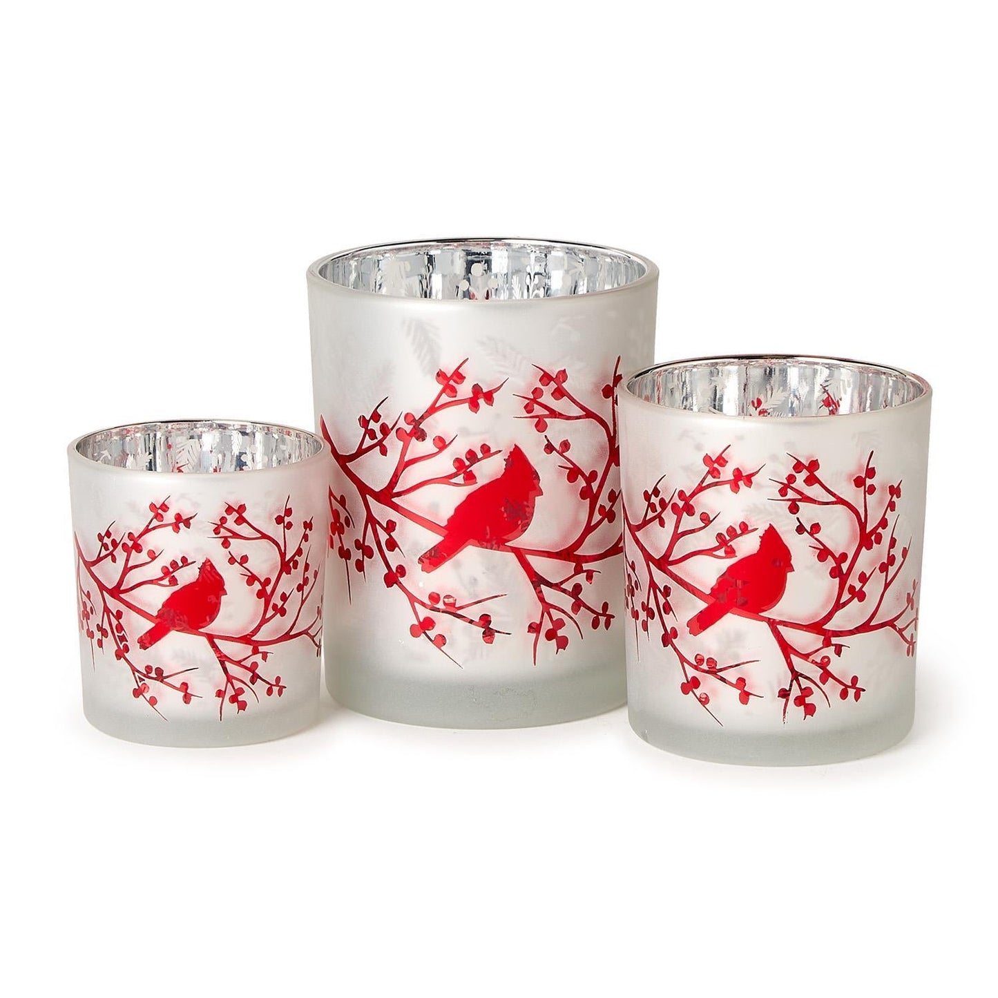 Red Cardinal Candleholders
