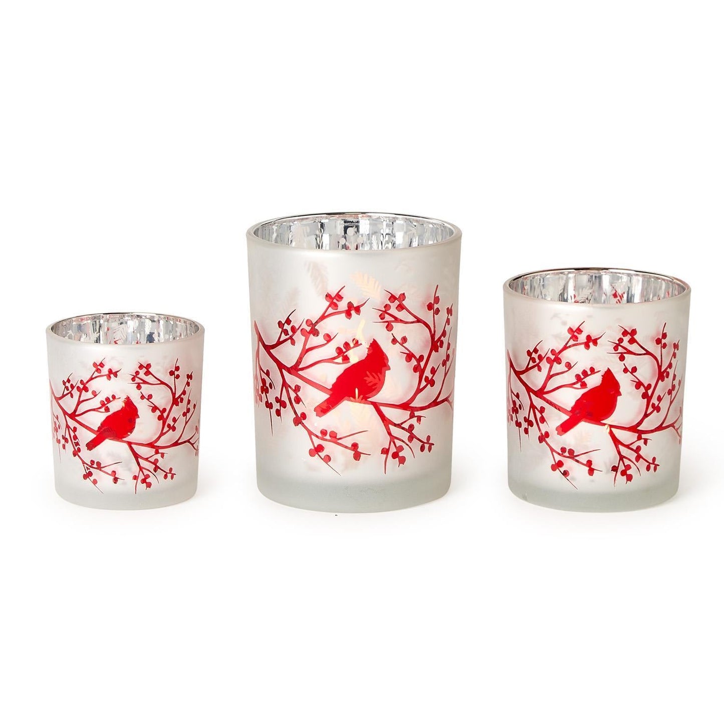 Red Cardinal Candleholders