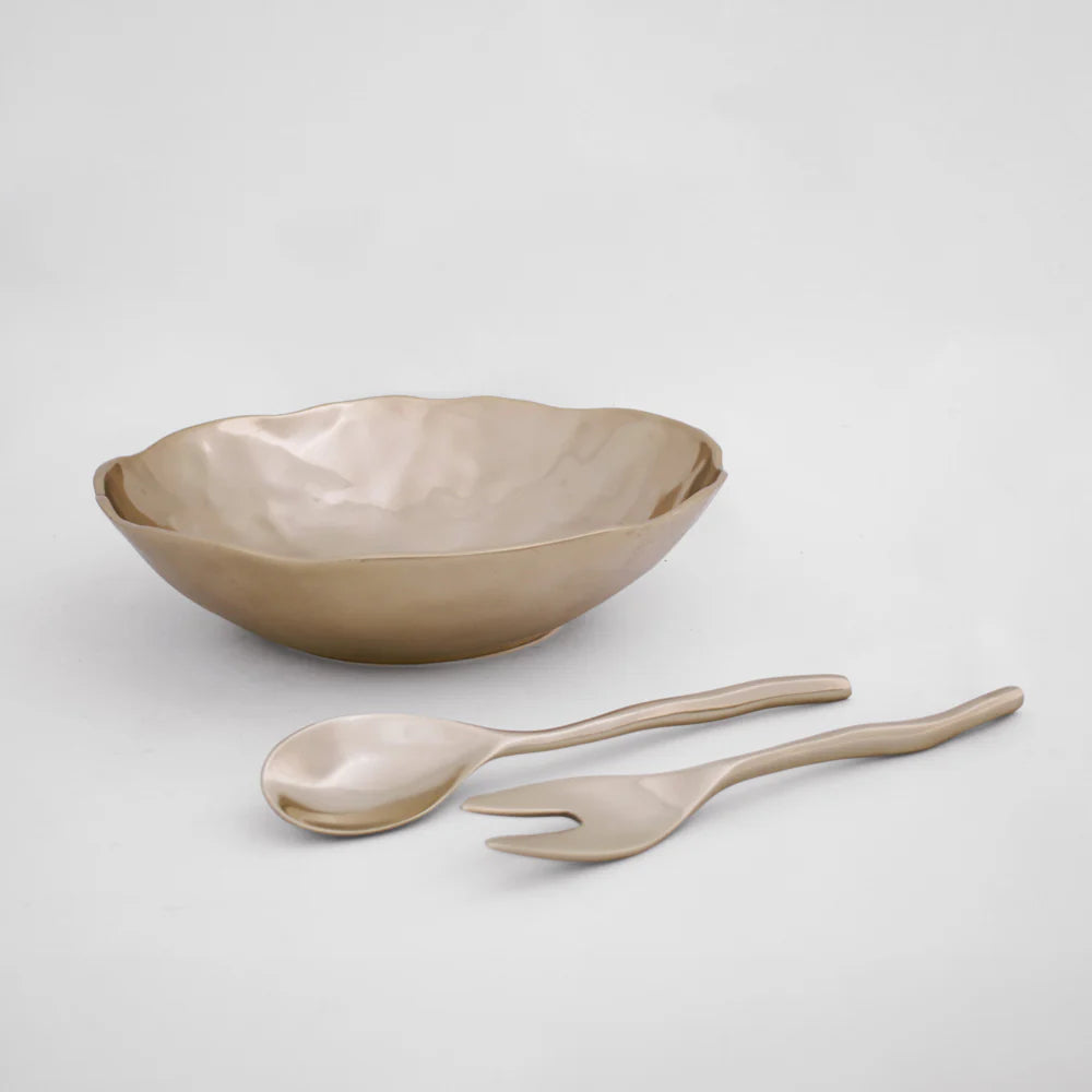 Shiny Gold - Sierra Modern Maia Small Salad Servers