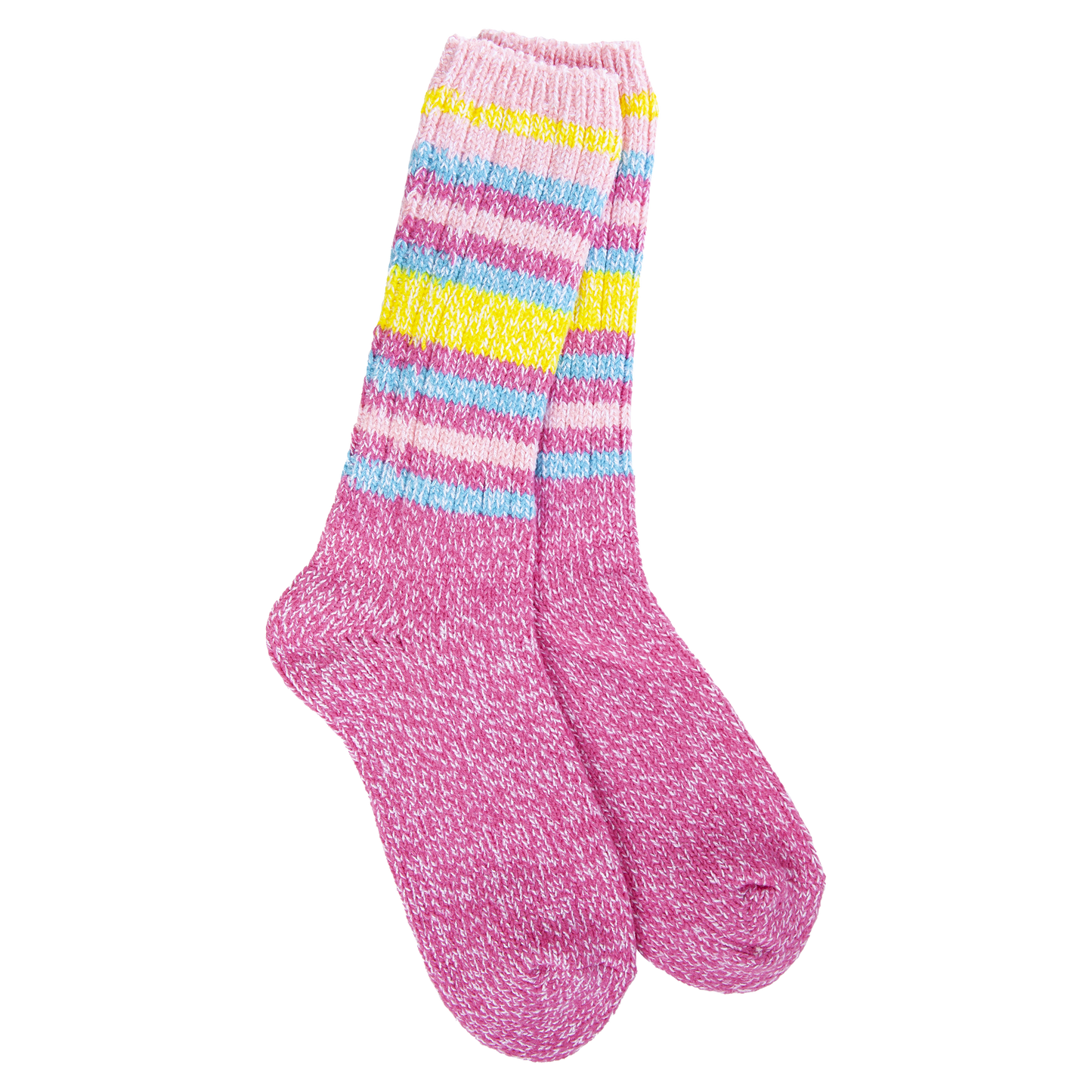 Super Soft Socks - Ragg Crew Ibis Stripe
