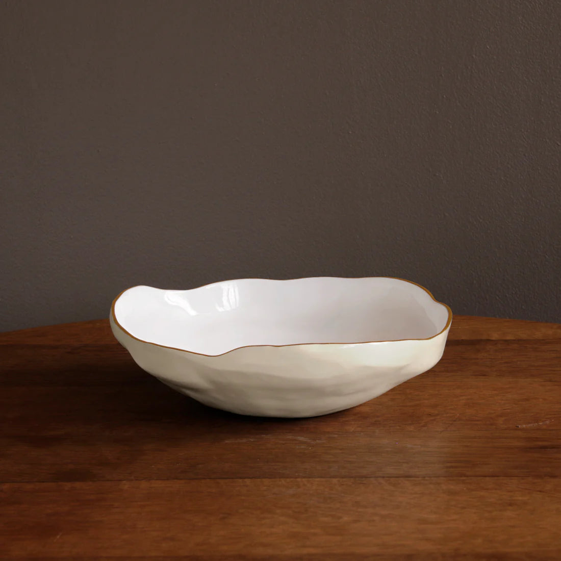 Cream and White - Encanto Nuevo Large Bowl
