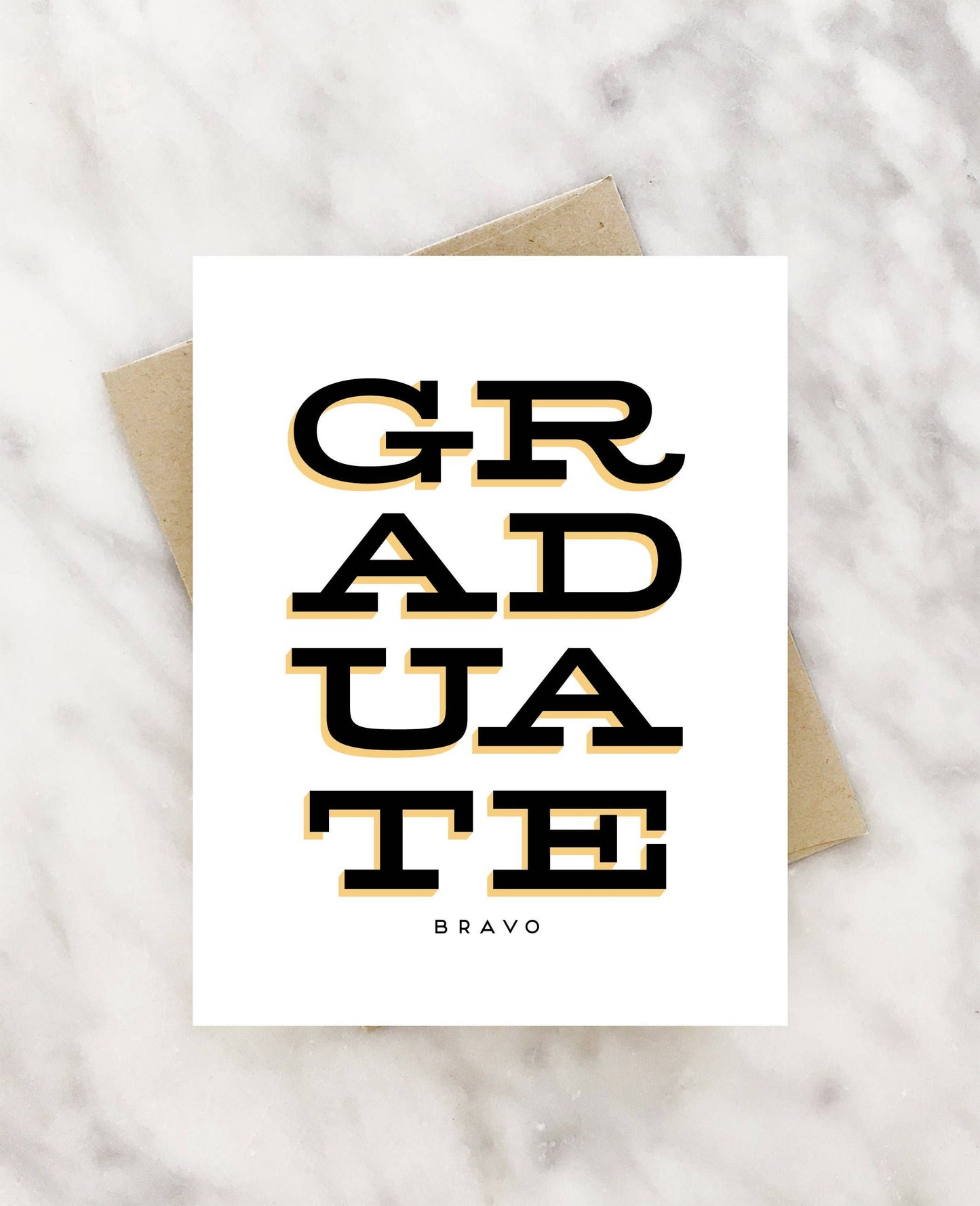 Bravo graduate graduation card