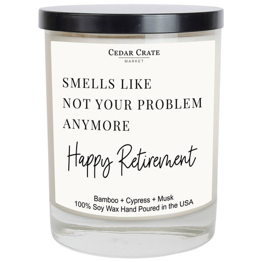 Happy Retirement Candle