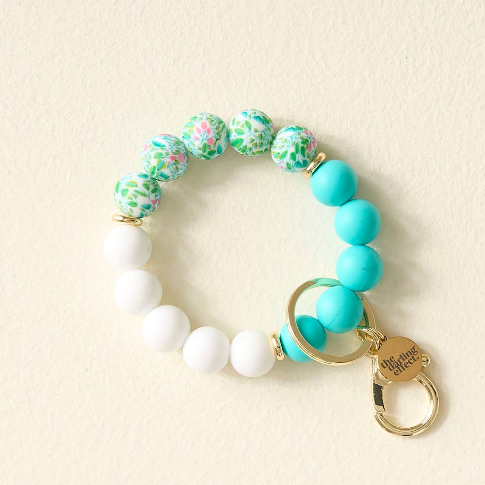 Hands-Free Keychain Wristlet-Cabana Crush