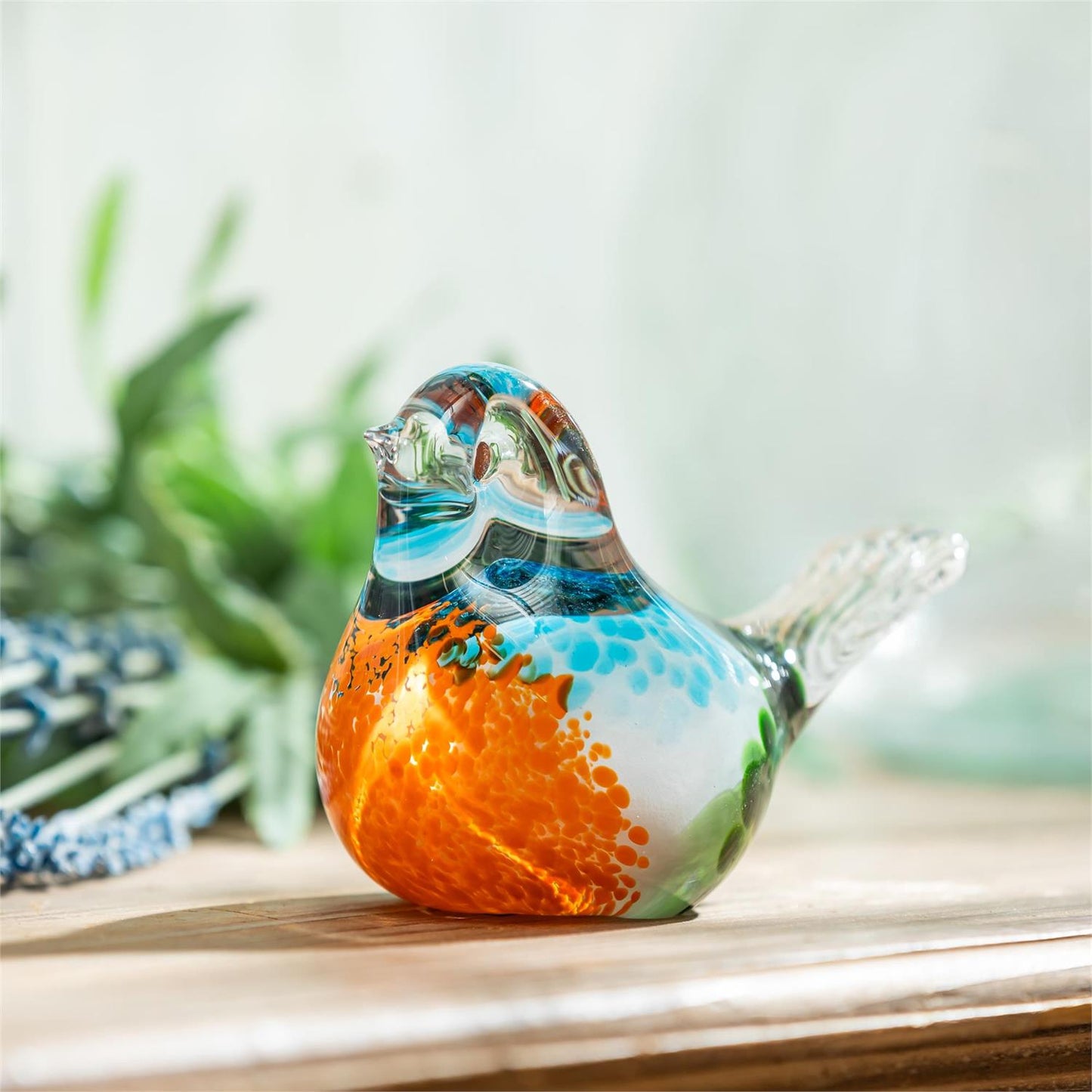 Decorative Bird Glass Table Decor