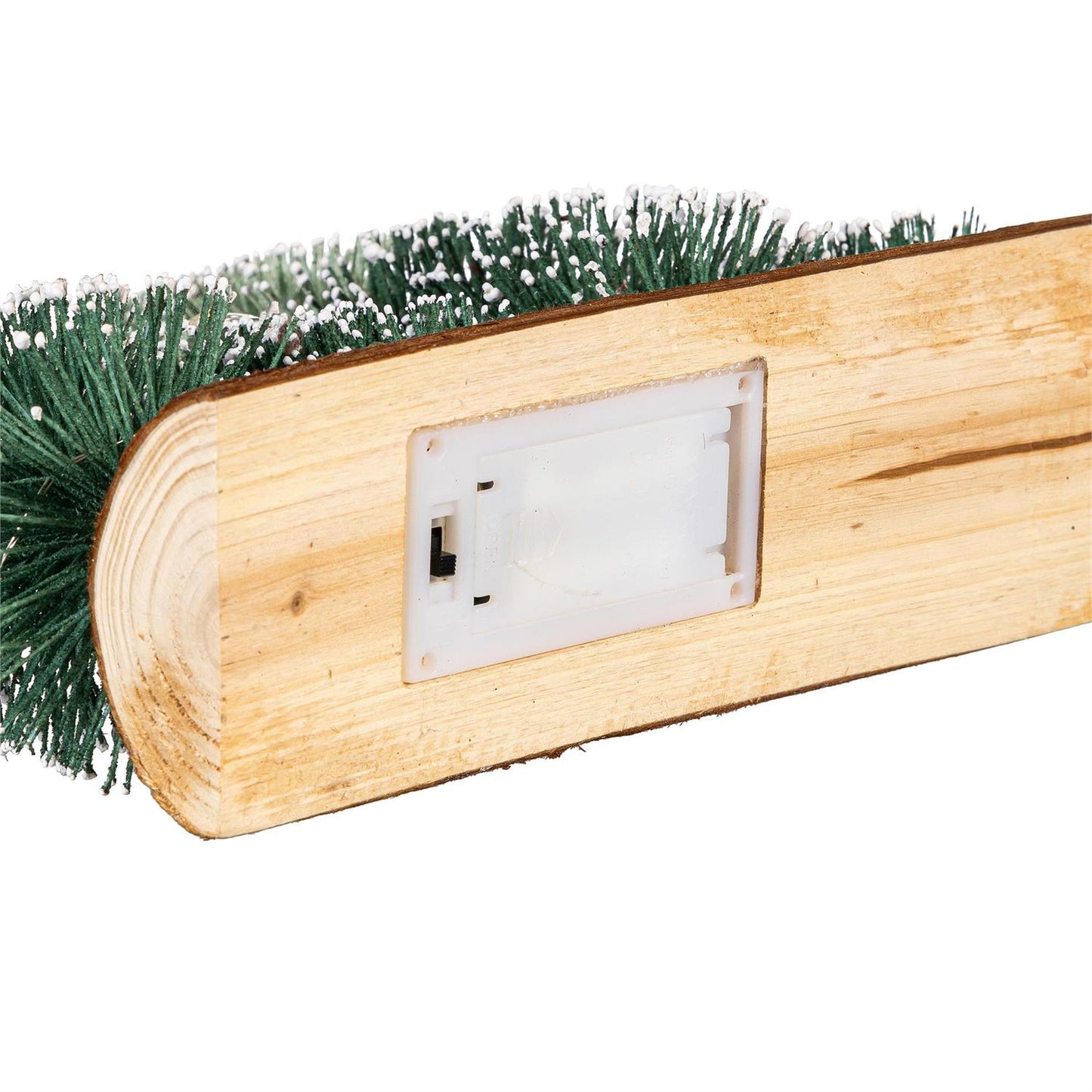 LED Ombre Bottle Brush Trees on Log