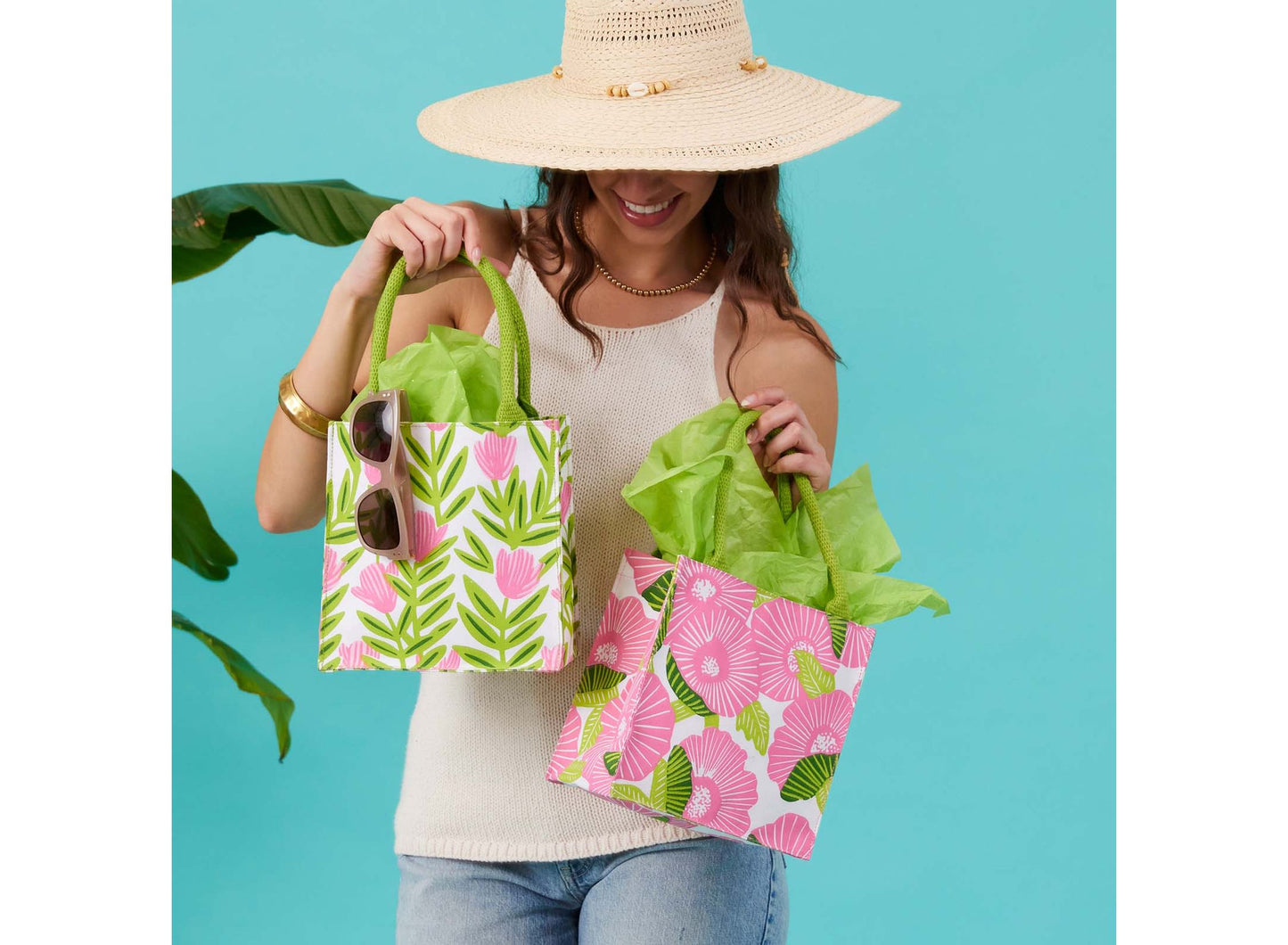 Poppy Papaver Itsy Bitsy Reusable Gift Bag Tote