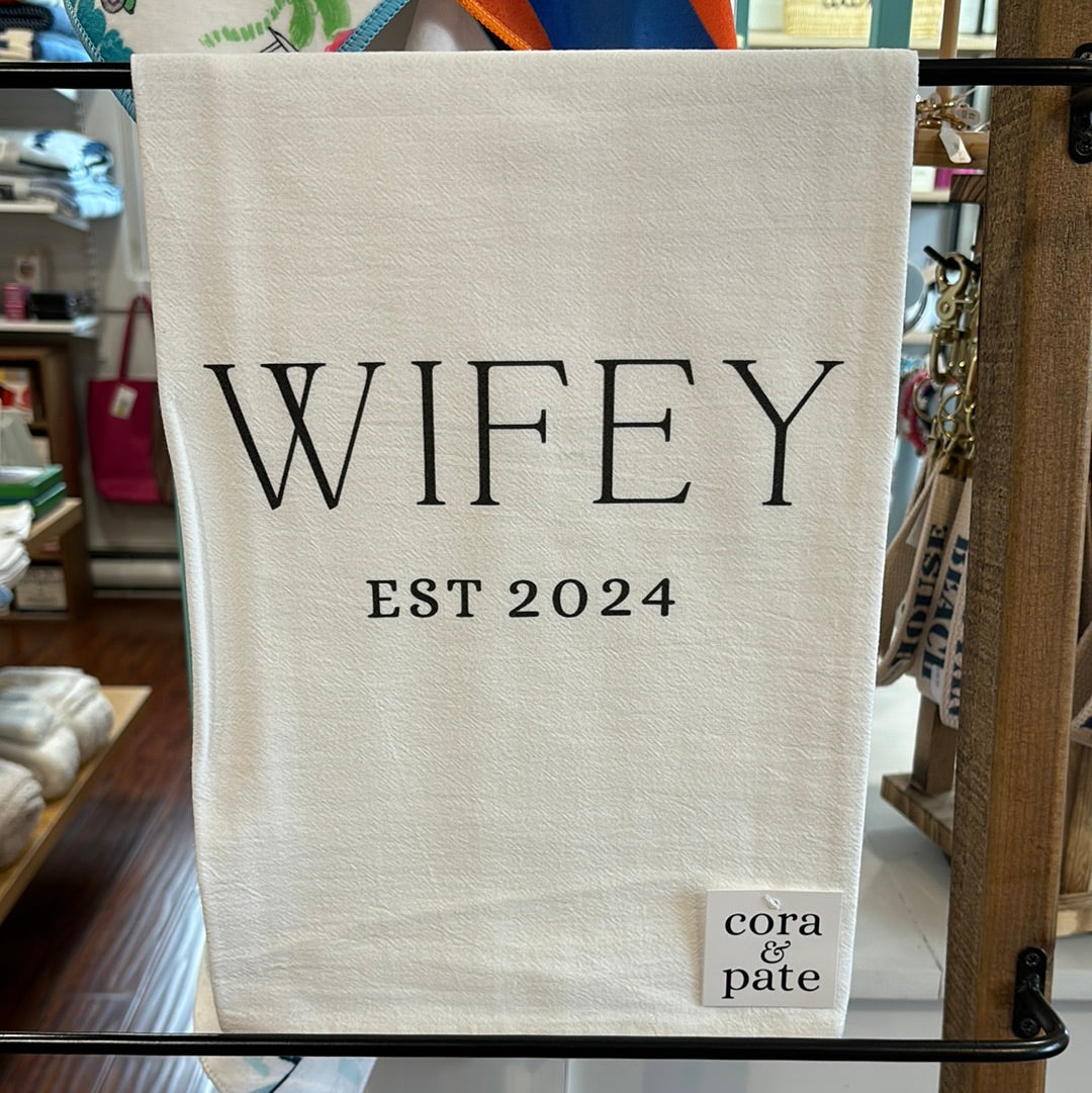 Wifey Est 2024 Flour Sack Towel
