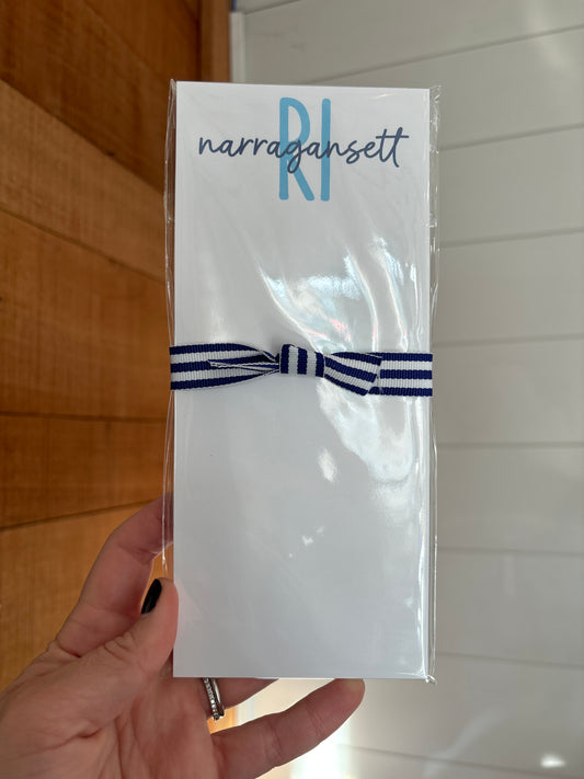 Narragansett Rhode Island Notepad