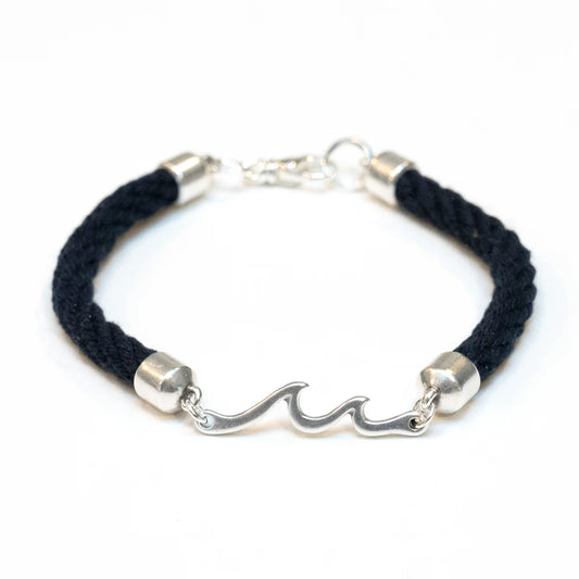 Madaket Bracelet - Navy/Silver