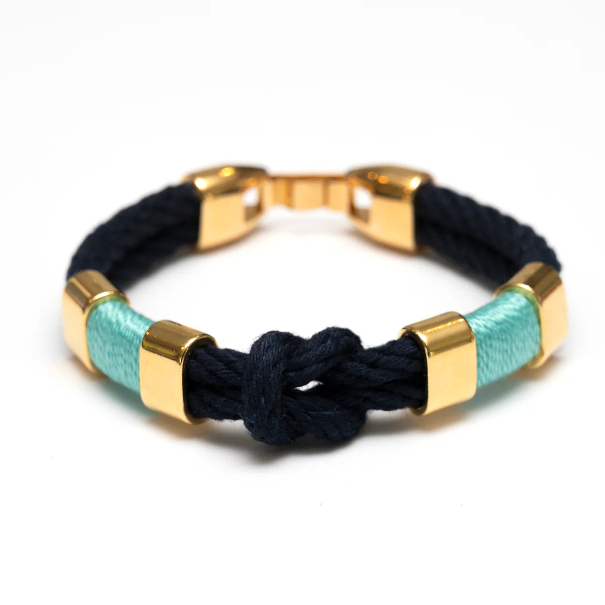 Starboard Bracelet - Navy/Turquoise/Gold