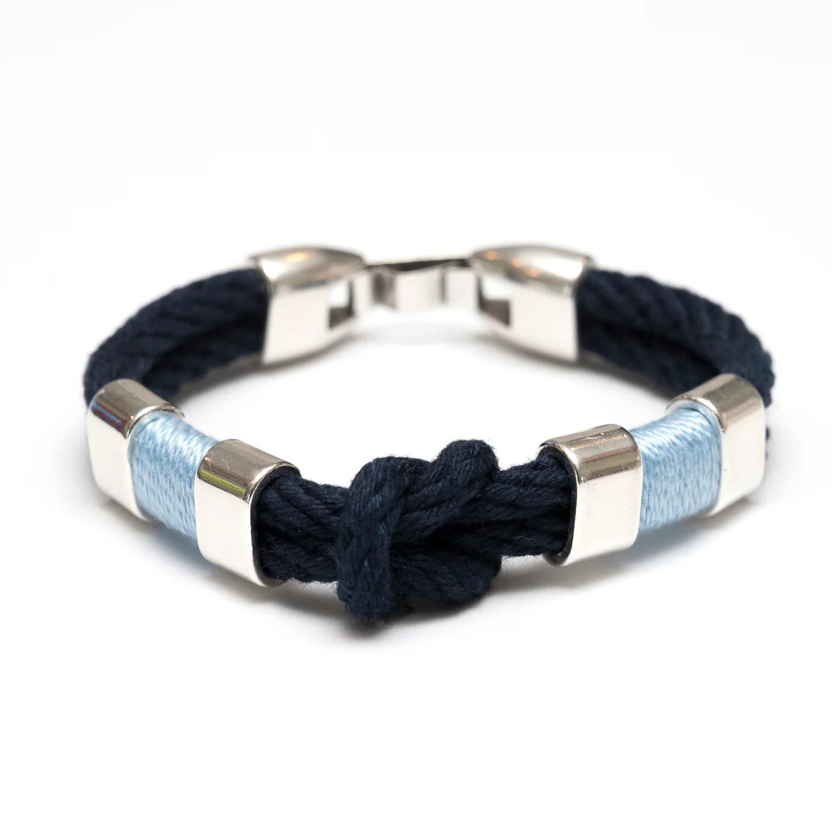 Starboard Bracelet - Navy/Light Blue/Silver
