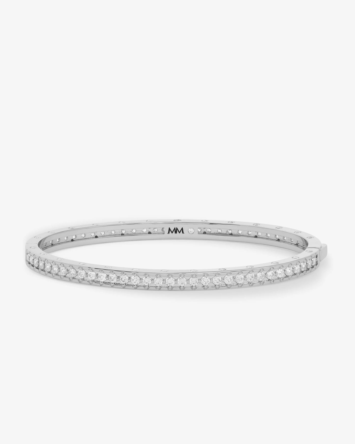 Ashley Pavé Cuff Silver 4mm