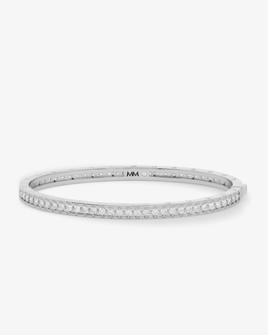 Ashley Pavé Cuff Silver 4mm
