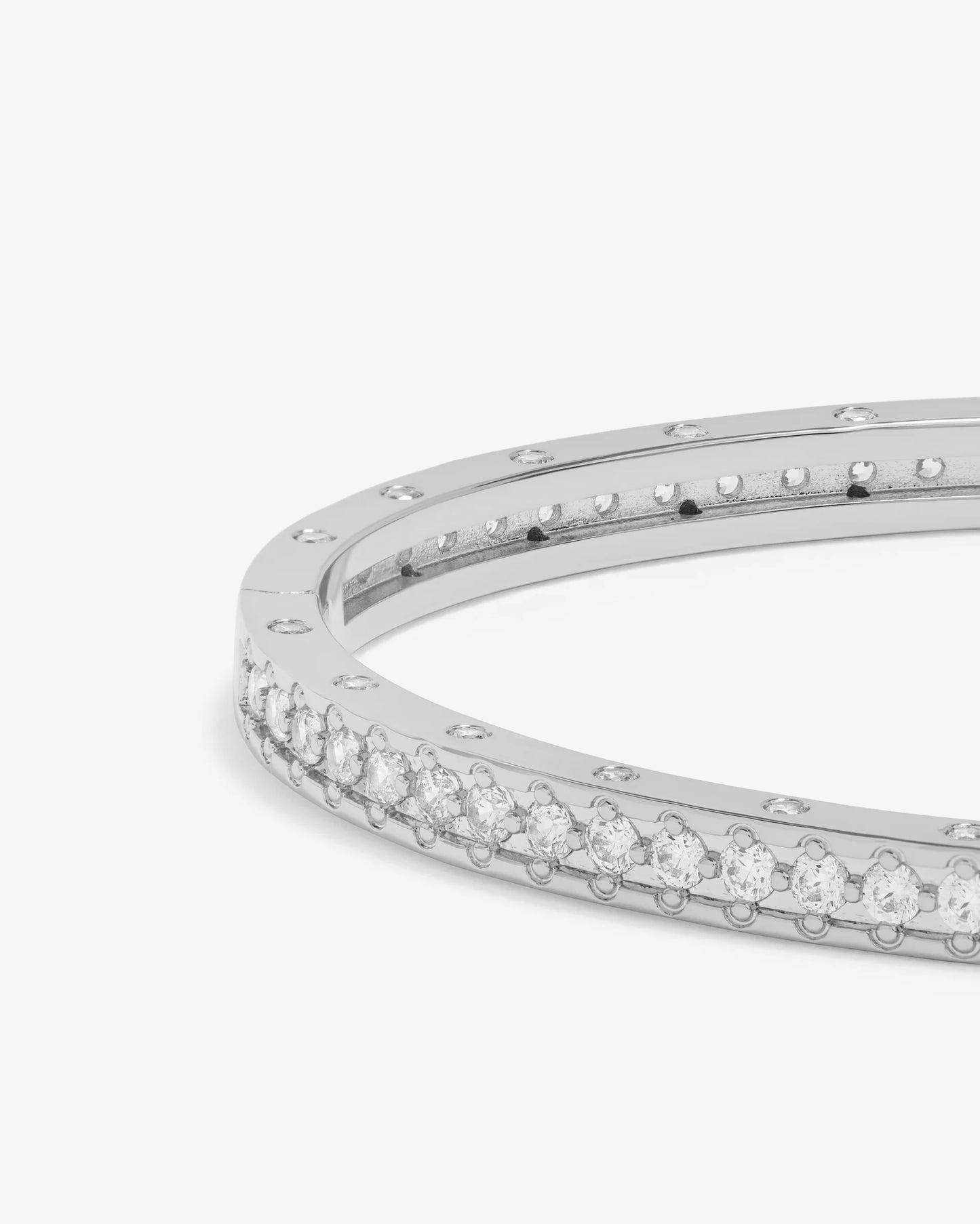 Ashley Pavé Cuff Silver 4mm