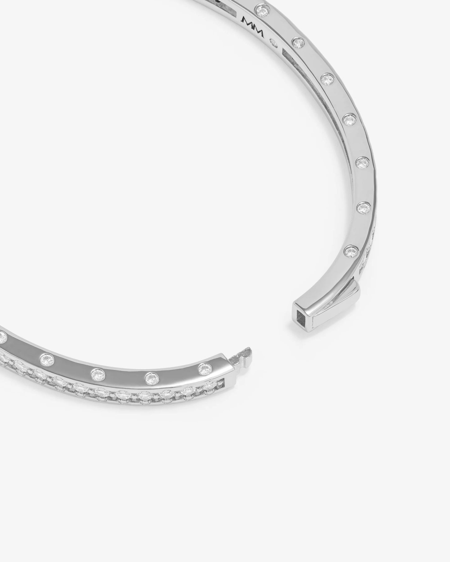 Ashley Pavé Cuff Silver 4mm