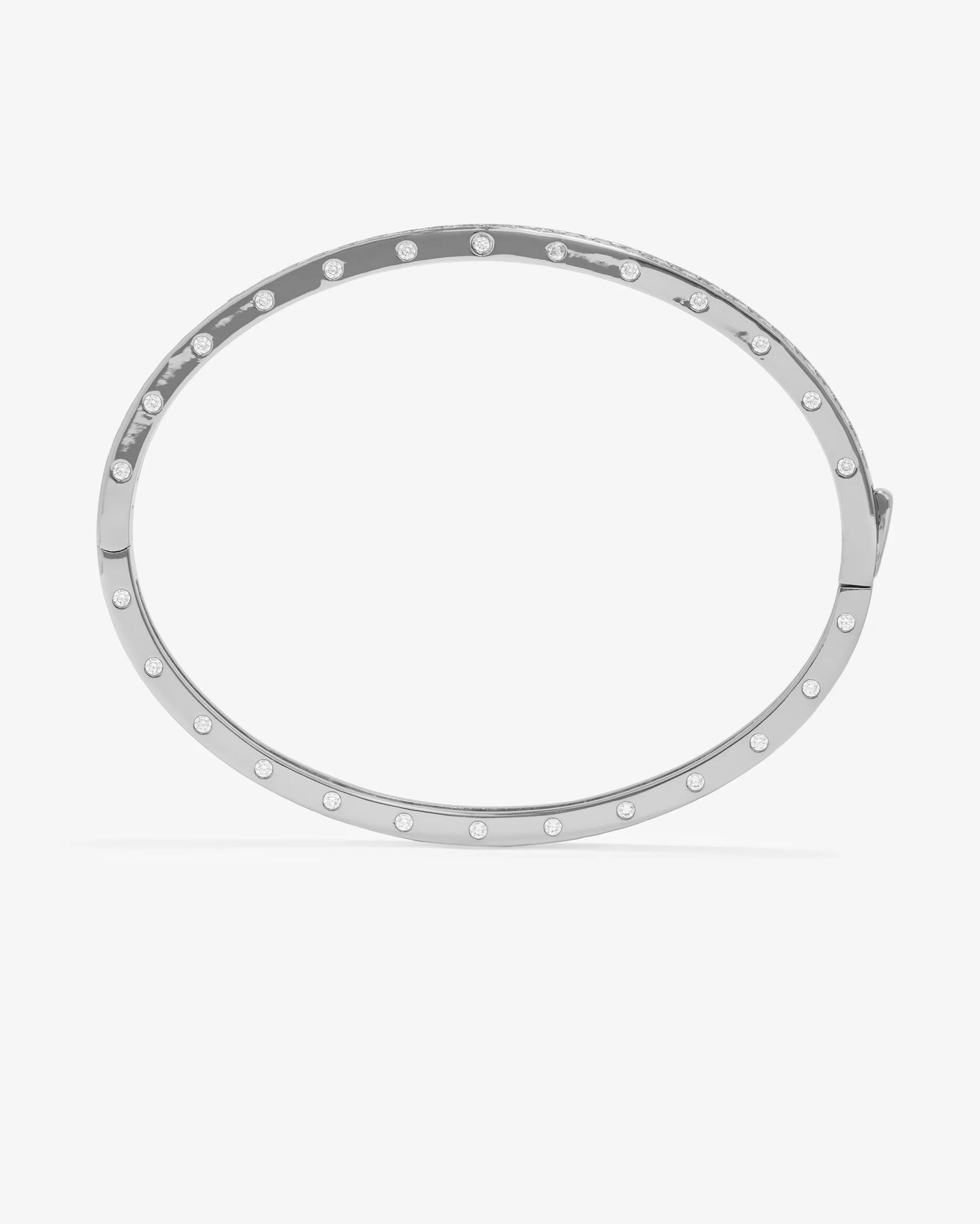 Ashley Pavé Cuff Silver 4mm