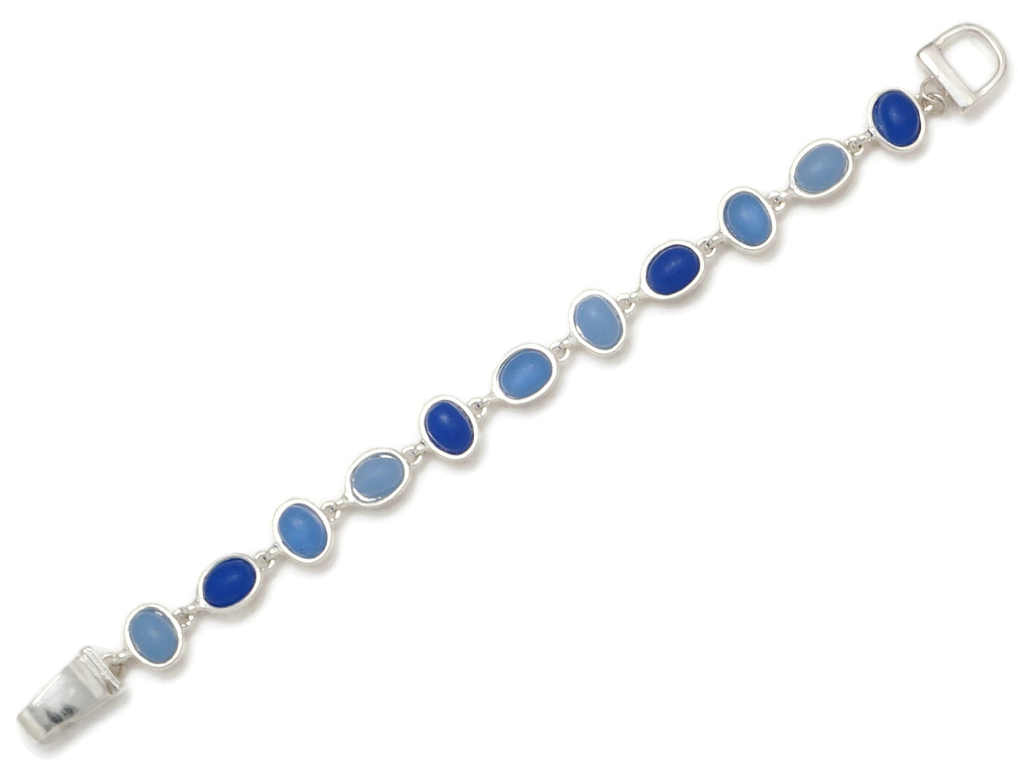 Blue Sea Glass Bracelet